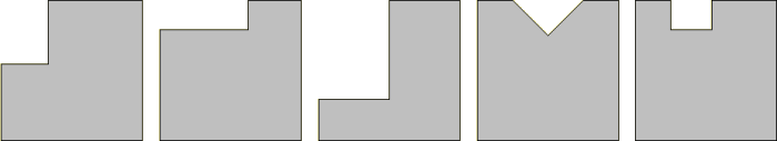typical notched cuts