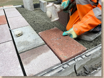 paver is hammered down to level paver is hammered down to level