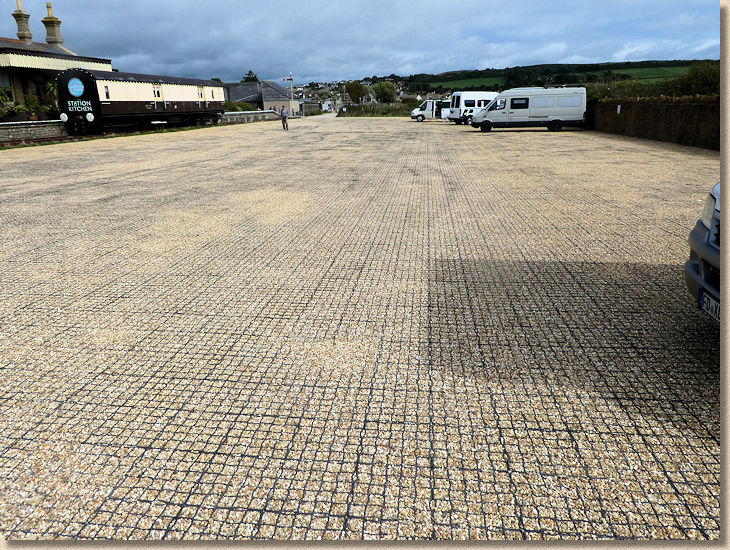 Cell Paving on Dorset Beach Car Park Cell Paving on Dorset Beach Car Park