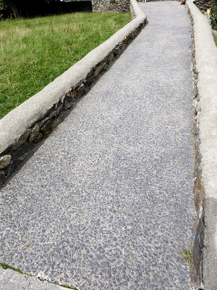 exposed aggregate concrete on path exposed aggregate concrete on path
