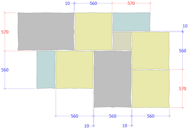 not really 570mm flagstones not really 570mm flagstones