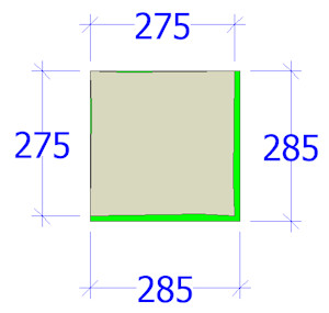 275mm or 285mm 275mm or 285mm