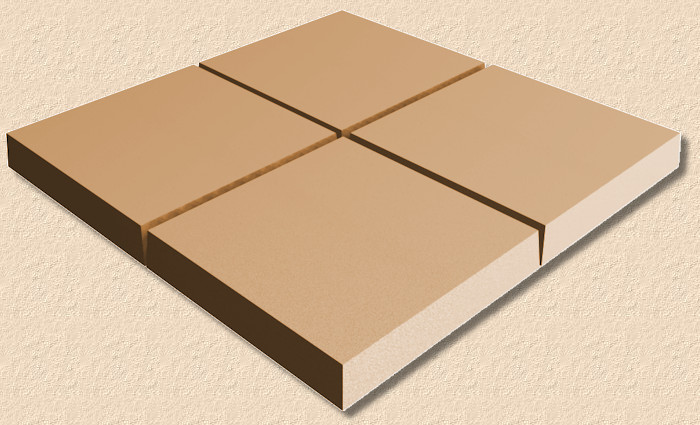 jointing with flared-edge flags jointing with flared-edge flags