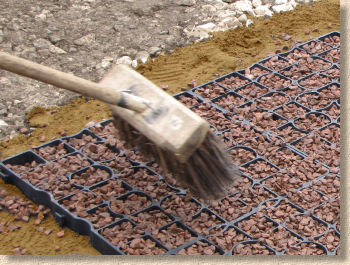brush in the gravel