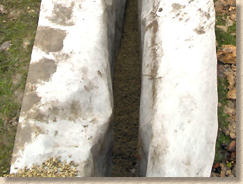 bedding in trench