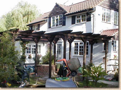 finished pergola