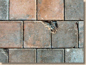 spalled pavers