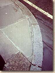 granite radius kerb