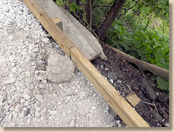 stake for timber edging double stake at joint