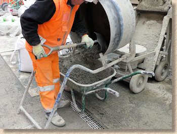 mortar scraped from mixer mortar scraped from mixer
