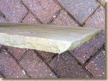 sandstone flag with undercut sides sandstone flag with undercut sides